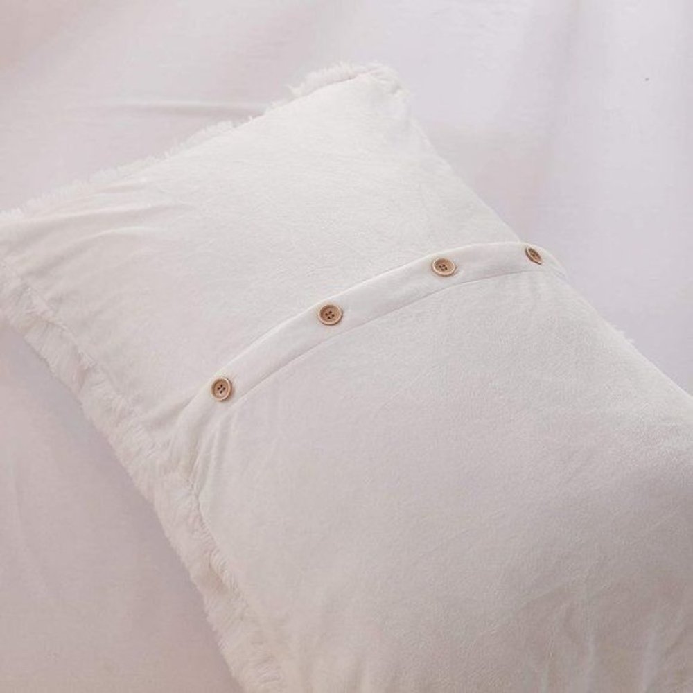 FLA$H $ALE $90 OFF Shaggy Fluffy Faux Fur Duvet Cover Set - Picture 13 of 16